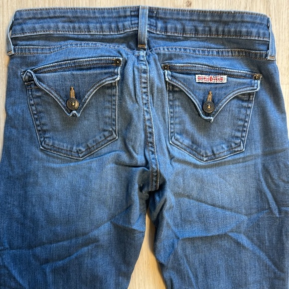 Hudson Womens Flare Jeans Blue Stretch Medium Wash Low Rise Denim USA 28 - Picture 5 of 7